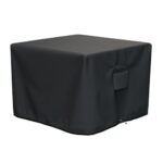 SHINESTAR Square Fire Pit Cover, Fits for 28-32 Inch Fire Pit Table, Waterproof and Windproof, 32 x 32 x 24 Inches, Black