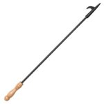Fireplace Fire Pit Campfire Poker Stick. Uten 32-Inch in Heavy Duty Fireplace Poker. Solid Steel Fire Pit Poker, Fire Pit Accessories for Fireplace Camping Wood Stove Indoor and Outdoor.