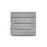 FloorPops 11.8-in by 11.8-in Straight Groove Light Grey Interlocking Deck Tiles, Pack of 9 Tiles, FPD6184 - Image 7