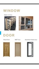 Wooden Garage with Carport Kit, Large Storage Building with Windows, DIY Assembly - Image 4