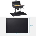 Cvtayn Under Grill Mat 48 ×30 Inch for Outdoor Charcoal, Flat Top, Smokers, Gas Grills.Oil-Proof and Water-Proof BBQ Cvtayn Fireproof Mat Protects Deck Grass, Indoor Fireplace Mat - Image 6