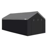 Caravan Canopy Sidewalls Only for Carport, Car Garage Tent & Shed, Domain, 10 x 20 Ft, Black