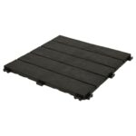 EcoTrend 24-Pack 12”x12” Interlocking Deck Floor Tiles, Slate Black – Rubber & Plastic Outdoor Flooring for Patio, Porch, Balcony, Pool Area, Garden, Garage or Backyard – Modular Decking Grid Panels - Image 7