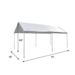 Caravan Canopy Domain Pro 150 10' x 15' Carport Shelter, White - Image 4