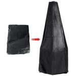 SINGLYFIRE Prairie Fire Outdoor Chiminea Fireplace Deck or Patio Backyard Wooden Fire Pit with Chiminea Cover Rust-Free Iron Black - Image 9