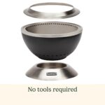 Cuisinart 24” Cleanburn Smokeless Fire Pit with Removable Base for Ash, Portable Wood Burning Outdoor Fireplace, Stainless Steel Smoke Free Outdoor Heater, Enhanced Airflow and Easy Cleanup - Image 5