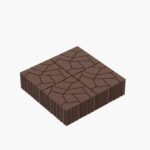 skillmaid 44 PCS Plastic Interlocking Deck Tiles - 12" x 12" Waterproof Indoor Outdoor Flooring All Weather Use, Patio Floor Decking for Porch Poolside Backyard Balcony, Brown, Stone