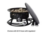 Flame King Smokeless Portable Propane Fire Pit Bowl, 19 inches, 58K BTU with Propane Grip Scale, Self Igniter, Cover, & Carry Straps for RV, Camping, & Outdoor Living - Image 8