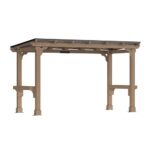 MUPATER 6 x 13 FT Wooden Grill Gazebo with Sloping Metal roof, Heavy Duty Hard Top Grill Gazebo Suitable for 2 Full-Size Grills, BBQ Canopy for Outdoor Patio, Lawn, Garden - Image 8