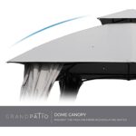 Grand Patio 13'x20' Gazebo for Patio Double Vent Canopy Anti-UV Shelter with Privacy Curtains and Netting for Deck Backyard Garden Lawns - Image 4