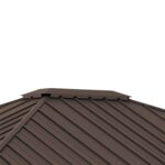 YMGSCC 10' X 12' Outdoor Hardtop Gazebo with Aluminum Frame, Metal Roof Gazebo Canopy with Curtains and Netting - Image 8