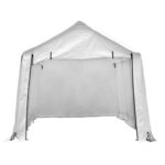 GDY 17 x 10ft Heavy Duty Carport Canopy with Sidewalls Waterproof Garage Car Shelter Enclosed Storage Shed, White - Image 5