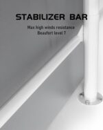 DEXSO 25'x13'x11' Windproof Carport Heavy Duty, 20 GA. Reinforced Poles & 14 mil PE Canopy, Extra Large Anti-High Wind Portable Garage for Full-Sized Pickup Truck and Bass Boat, Grey - Image 6