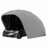 OTQEFTN 5.9m Semi-Automatic Fully Automatic Mobile Carport, Garage Folding Material, Semi-Automatic Carport Car Parking Shed, Suitable for Outdoor Use