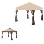 Garden Winds Custom Fit Replacement Canopy Top Cover Compatible with The Hampton Bay Stockton 11x11 Pop Up Gazebo - Upgraded Performance RIPLOCK 350 Fabric - Image 5