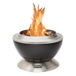 Cuisinart 24” Cleanburn Smokeless Fire Pit with Removable Base for Ash, Portable Wood Burning Outdoor Fireplace, Stainless Steel Smoke Free Outdoor Heater, Enhanced Airflow and Easy Cleanup