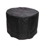 Alpine Corporation GXT962 Rustic Wood Look Fire Pit 50K BTU Gas with Adjustable Flame, Natural Décor for Lawn & Patio, 24" H, - Image 5