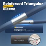 PEAKTOP OUTDOOR 12x20 ft Heavy Duty Carport with Removable Sidewalls, Portable Car Canopy, Garage Tent, Boat Shelter with Reinforced Triangular Beams, Gray - Image 3