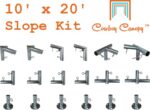 10' x 20' Slope, Lean-to Canopy Fittings Kits, DIY Metal Carport Frame Parts, 1" EMT - Image 3