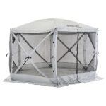 CLAM Quick-Set Escape Sport 11.5’ x 11.5’ Pop-Up Outdoor Camping Gazebo Instant Screen Tent 6-Sided Canopy Shelter with 6 Wind and Sun Panels, Gray - Image 8