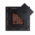Senjoys 28'' Propane Fire Pit Table, 50,000 BTU Fire Table with Steel Lid, Big Legs, Laval Rocks. - Image 5