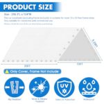 10 x 20 Ft Heavy Duty Carport Canopy Waterproof Canopy Cover with 40 Ball Bungees Cords,Waterproof & UV Protected and Easy Installation,Frame is Not Included - Image 2