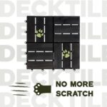 VICTORY RELAX Acacia Wood Decking Tiles 9PCS - Easy Snap Interlocking Deck Tiles for Patio Poolside Balcony Decor - All Weather Waterproof Flooring for Indoor & Outdoor (Round Joints) - Image 9