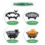 LTSEAME 22.5 inch Portable Fire Pit Outdoor Plug Fire Pit with Storage Bag Suitable for Camping, Picnic, Backyard, Garden Bonfires and Outdoor Wood Burning - Image 5