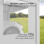 13x20FT Portable Garage, 13'x20' Carport Heavy Duty, Galvanized Frame & 180 g PE Waterproof Canopy, with 4 Doors (Included 2 Side Doors), and 4 Windows, for Pickup Truck, and Boat - Image 4