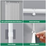 COBIZI Carport Canopy 12x20 Heavy Duty Portable Garage with Roll-Up Ventilation Windows & Doors, Removable Sidewalls Car Canopy Car Tent Waterproof with Built-in Sandbags for Cars, Boats, Trucks, Gray - Image 7