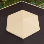 Outsunny 13' x 13' Pop Up Gazebo, Hexagonal Canopy Shelter with 6 Zippered Mesh Netting, Event Tent with Strong Steel Frame for Patio Backyard Garden Wedding Party, Beige - Image 8