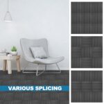 ToLanbbt Plastic Interlocking Deck Tiles 27 Pack 12"x12" Waterproof Indoor Outdoor Composite Patio Flooring Decking Tiles All Weather Use for Patio Porch Balcony Backyard Poolside, Dark Grey - Image 6