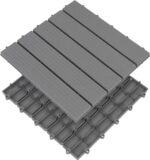 Interlocking Deck Tiles Pack - Snap Together Plastic Flooring | 12 x 12 Plastic Outdoor Floor Tiles for Patio & Balcony - Image 9