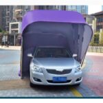 OTQEFTN Carport, 5.5m Semi-Automatic and Fully Automatic, Mobile Garage, Folding and Telescopic Carport, Car Parking Shed Awning, Suitable for Outdoor Use - Image 3