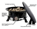 Flame King Smokeless Portable Propane Fire Pit Bowl, 24 inches, 58K BTU with Propane Grip Scale, Self Igniter, Cover, & Carry Straps for RV, Camping, & Outdoor Living - Image 4