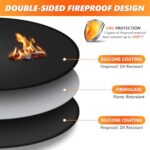 Huchiz 36'' Fire Pit Mat for Solo Stove Bonfire, Double-Sided Fireproof Under Grill Mat Deck Patio Protector Pad, Round BBQ Mat for Solo Stove Accessories, Easy to Clean, Reusable - Image 3