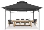 MASTERCANOPY Outdoor Garden Gazebo for Patios with Stable Steel Frame (10x12, Dark Gray) - Image 2