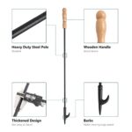 Fireplace Fire Pit Campfire Poker Stick. Uten 32-Inch in Heavy Duty Fireplace Poker. Solid Steel Fire Pit Poker, Fire Pit Accessories for Fireplace Camping Wood Stove Indoor and Outdoor. - Image 3