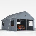 Carports 20X20 Heavy Duty,Car Ports with 180G Removable Side Walls,Carport Canopy,Portable Car Port Garage,Car Shelter All Weather,Grey - Image 7