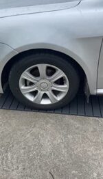 9 sq. ft Plastic Interlocking Deck Tiles, 9 Pack Patio Deck Tiles, 12"x12" Waterproof Outdoor Flooring All Weather Use, Patio Floor Decking for Porch Poolside Balcony Backyard, Grey - Image 6