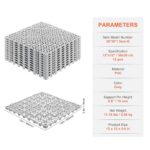 Happybuy Tiles Interlocking 50 PCS Gray, Drainage 12x12x0.6 Inches, Outdoor Floor Tiles, Outdoor Interlocking Tiles, Deck Flooring for Pool Shower Bathroom Patio Garage - Image 7