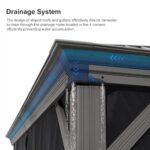 PURPLE LEAF 12' X 16' Hardtop Aluminum Gazebo with Netting and Curtains Heavy Duty Permanent Gazebo with Double Metal Roof for Patio Deck Lawn Garden All Weather Outdoor Pavilion Gazebos, Light Grey - Image 4