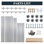 Shintenchi Carport 12' x 20' Heavy Duty Portable Garage, Car Port Canopy with Side-Opening Removable Door & Roll-Up Windows, Car Canopy for Truck,Car,Boat,Motorcycle,Khaki - Image 7