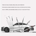 OTQEFTN Stainless Steel Semi-Automatic Mobile Garage, Portable Folding Telescopic Carport, Sun-Proof Carport, Easy to Move - Image 3