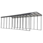 Arrow 14x47x14 DIY RV Carport Kit - Charcoal (CPHC144714)