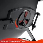 SINGLYFIRE Prairie Fire Outdoor Chiminea Fireplace Deck or Patio Backyard Wooden Fire Pit with Chiminea Cover Rust-Free Iron Black - Image 3