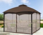 SCOCANOPY Brown 10' x 12' Gazebo Netting for Lowe's Allen Roth 10X12 Gazebo Model #GF-12S004B-1 / GF-12S004BTO/ TPGAZ17-002 - Image 6