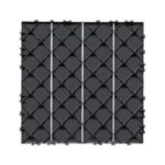 VEVOR Interlocking Deck Tiles, 36 Pack,11.6"x11.6" 36 sq. ft Plastic Waterproof Outdoor Flooring All Weather Use, Patio Floor Decking Covering Tiles for Porch Poolside Balcony Backyard, Dark Grey - Image 9