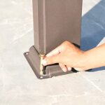 MARURY Outdoor Pergola, Leisure House Gazebo Sheds, Waterproof Louver Roof System Garden Aluminium Pergola Gazebo Canopy, for Backyard, Patio, Garden - Image 9