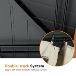 Modern Shade Tranquil Grove Wood Gazebo 10' x 10', Permanent Grill Gazebo with Galvanized Steel Hardtop Roof, Cedar Framed Wooden Pavilion for Garden, Backyard - Image 9